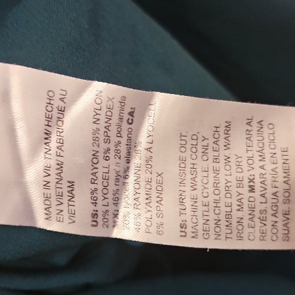 Chicos Dark Green Boat Neck Tunic Style Sweater Sz  3 (XL) - Picture 6 of 8